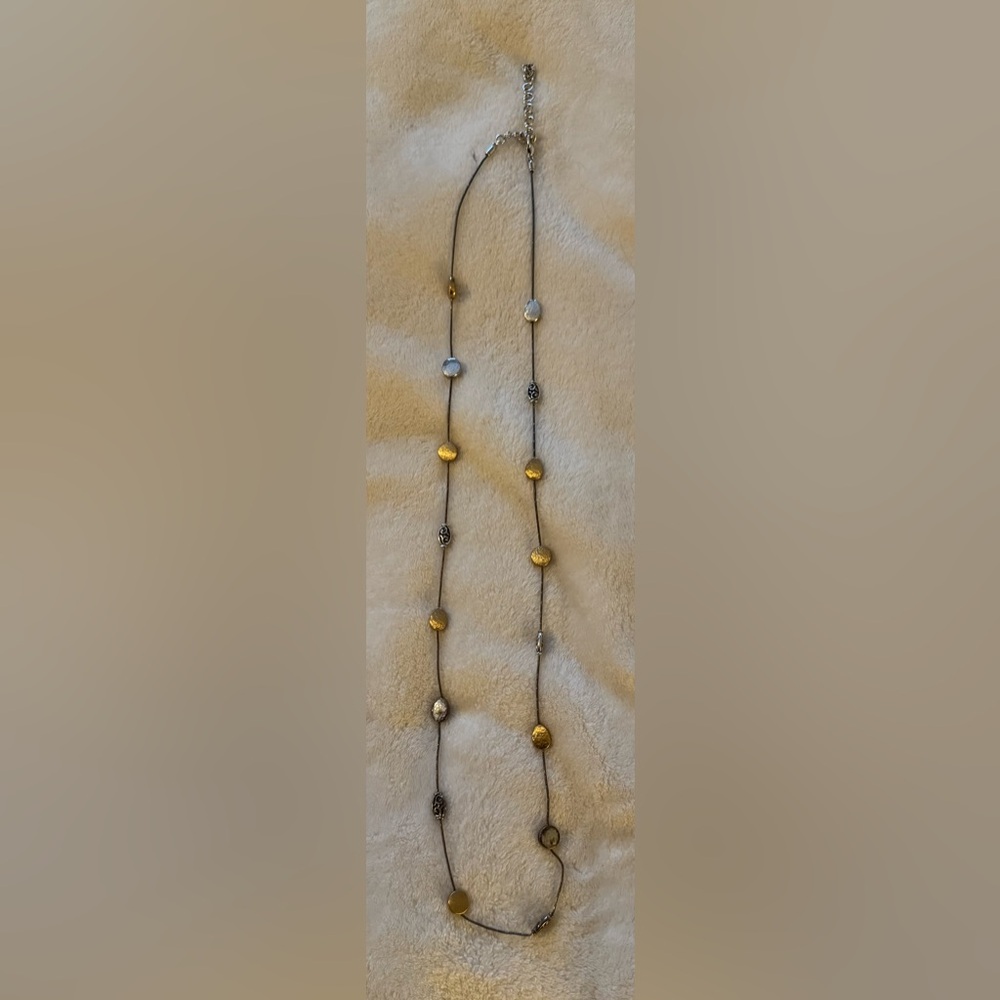 Brighton Gold and Silver Beaded Necklace